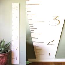 White And Gold Growth Chart Ruler Nursery Decor Perfect