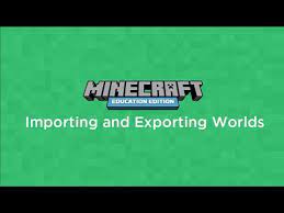 Minecraft education import world ipad. Importing And Exporting World Files In Minecraft Education Edition Youtube