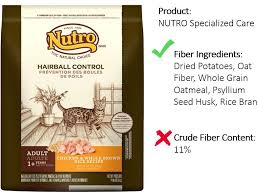 In plenty of cases, cat food includes fiber to help with digestive functions and benefit the stool quality of cats who might otherwise have digestive upset. Should I Feed My Cat High Fiber Cat Food Bone Yarn