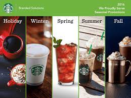 Starbucks Fy16 Seasonal Promo Calendar