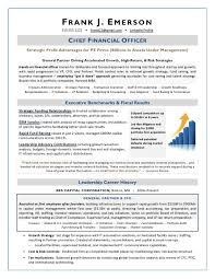 private equity cfo resume sample page 1