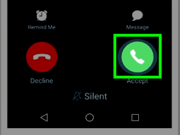 When the phone is unlocked i can answer calls from a drop/answer pop up box (the app doesn't open so no green button) How To Answer Incoming Calls On Android 5 Steps With Pictures