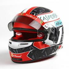 Stepping up to f1 in 2018, leclerc showed flashes of ballistic pace on saturdays and racing brilliance on sundays. Charles Leclerc Miniature Helmet 2019 1 2