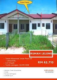 Rumah lelong bank di sabah. Facebook