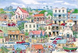 Island Life Best Of Barbados Gift Shops City Scape Painting Caribbean Art Island Life