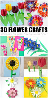 Beautiful 3d Flower Crafts For Kids Flower Crafts Kids Flower Crafts Spring Crafts