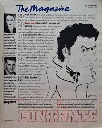 Vintage Sunday Times Magazine November 7th 1993 - Naomi Wolf