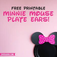 Check spelling or type a new query. Free Printable Minnie Mouse Ears For Plates Hot Pink Baby Pink And Red Chickabug