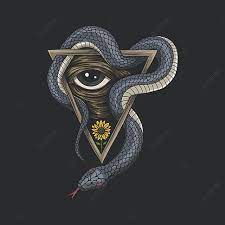Snake One Eye Vector Illustration Angry Animal Art Png And Vector With Transparent Background For Free Download Menggambar Ular Tato Ular Ilustrasi Vektor