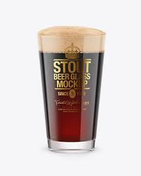Stout Beer Glass Mockup In Cup Bowl Mockups On Yellow Images Object Mockups Mockup Free Psd Stout Beer Psd Mockup Template