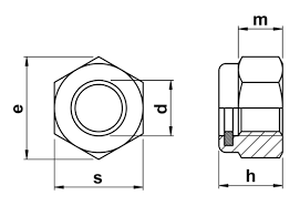 thin nyloc nuts type t iso 10511 din 985 in a4 stainless