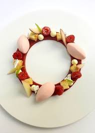 Douceur Peche Framboise Verveine La Cuisine Toute Une Passion Desserts A L Assiette Dessert Gastronomique Presentation Dessert
