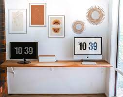 How To Make An Easy Large Diy Floating Desk For Under 150 Diy Floating Desk Floating Desk Ikea Floating Desk