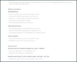 Example Of A Waitress Resume. sample waitress resume examples resume ...