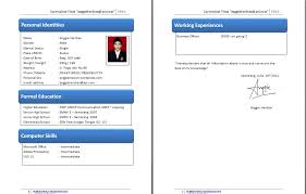 Jika cv anda saja sudah bagus dan menarik kemungkinan untuk diterimapun memiliki peluang yang cukup besar begitupun sebaliknya. Contoh Cv Menarik Doc Word