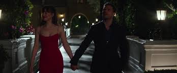 It's a fifty shades thing. Narciso Rodriguez Texture Wool Crepe Bustier Dress Red Worn By Dakota Johnson Anastasia Steele In Fifty Shades Darker 2017