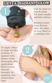 Gather your tanning mitt, a hair tie, and a back brush. Luna Bronze Radiant Self Tanning Lotion Beauty And The Boutique