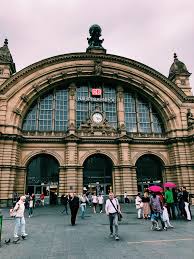 Frankfurt Germany Bahnfahrt U Bahn Station Frankfurt