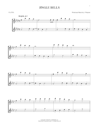 Versions in several keys are available. Jingle Bells Flute Duet Print Sheet Music Now