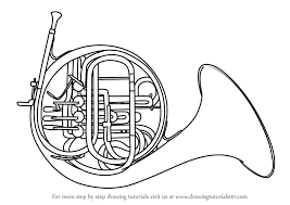 Learn How To Draw A French Horn Musical Instruments Step By Step Drawing Tutorials Photo in.jpg format how to edit? learn how to draw a french horn