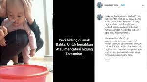 Orang mengalami gangguan tersebut lantas mencari cara mengatasi hidung tersumbat. Viral Cuci Hidung Atasi Hidung Tersumbat Pada Bayi Amankah