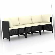 Poly rattan gartenmobel sofa lounge sitzgrupp schwarz. Vidaxl Gartensofa 3 Sitzer Mit Auflagen Schwarz Poly Rattan Lounge Sofa Couch Forlife24 Com