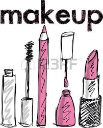 Sketch Of Makeup Products Vector Illustration Makeup Illustration Makeup Drawing Makeup Wallpapers