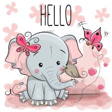 Pin By Anne On Cute Pretty Cartoon Elephant Cute Cartoon Cartoon Clip Art