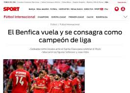 Titulo Do Benfica Em Destaque Na Imprensa Internacional Fotogalerias Jornal Record