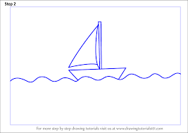 Learn How To Draw A Simple Boat For Kids Boats For Kids Step By Step Drawing Tutorials