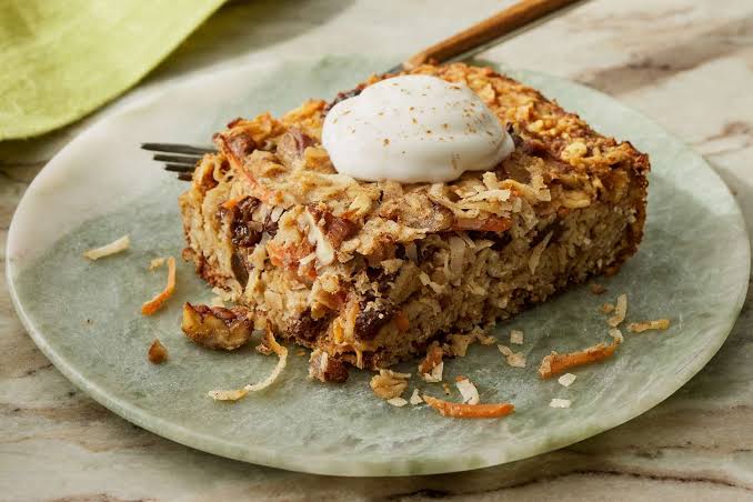 Carrot Cake Baked Oatmeal