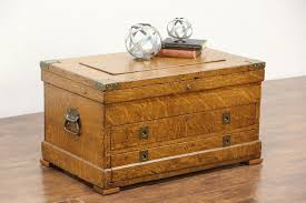 carpenter antique 1900's oak trunk tool