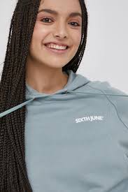 Sixth June Bluza damska z kapturem gładka