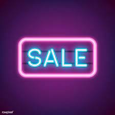 Blue Sale Neon Sign Vector Free Image By Rawpixel Com Ningzk V Neon Signs Typography Design Quotes Neon
