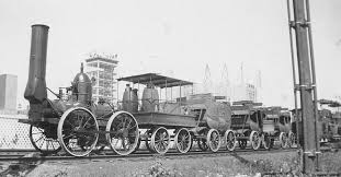 The First Train That Came In To Oswego N Y Trein