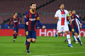 Relive a magical night at the camp nou in which, when it seemed that everything was lost, sergi roberto scored the decisive goal in the last minute that would make barça qualify for the. Video Messi Scores Penalty Goal For Barcelona Against Psg Following Kurzawa S Foul On De Jong Psg Talk