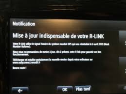 Something went wrong (they haven't really explained to me what) and the car's electronic system just locked down. R Link Mise A Jour 11 344 Indispensable Avant Le 6 Avril 2019 Page 8