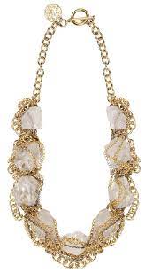 Ch Carolina Herrera Otono Invierno 2013 Necklace Golden Boulevardjockey Ch Winter Jewelry Collection Womens Necklaces Rock Necklace Necklace Set