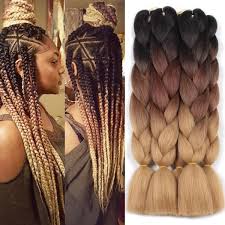 Black And Rainbow Jumbo Box Braids Ombre Three Tone Hair 24inch 100g Synthetic Crochet Jumbo Braids Rainbow Hair Kanekalon Colorful Hair Ombre Braiding Hair Extensions 4c Hair Box Braids Box Braids Styling Box Braids Hairstyles Braided Hairstyles
