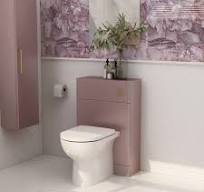 Floor standing WC unit in plum (excludes concealed cistern)
