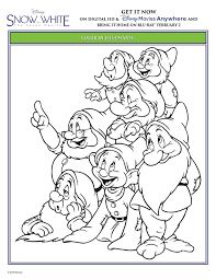 Red snow, green snow, and brown s. Snow White And The Seven Dwarfs Coloring Page Mama Likes This