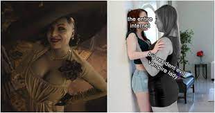 Lady dimitrescu (tall vampire lady:re 8 village). Tall Vampire Wife 10 Hilarious Memes About Lady Dimitrescu From Resident Evil