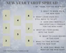 Lay the cards in any manner that you wish, record and date your reading to refer back to it throughout the year or at the end of the following year to see what has happened. Tarot For The Soul A Spread For The New Year Enjoy 3
