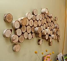 Sliced Wood Walls And Telekinesis Wood Slice Decor Diy Wall Art Diy Wall