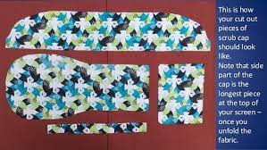 Scrub Cap For Long Hair Printable Pattern And Diy Tutorial In 2020 Printable Patterns Scrub Hat Patterns Scrub Caps
