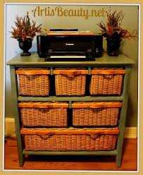 Wicker Storage Basket Dresser Make Over Redo Furniture Wicker Baskets Storage Furniture Makeover