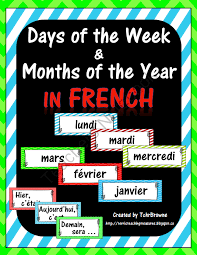 Discover how to talk about the french days of the week and pronounce them with audio recorded by a many of you reading this are probably at least a little familiar with the french days of the week. Teachers Notebook French Days Month Labels Teaching French