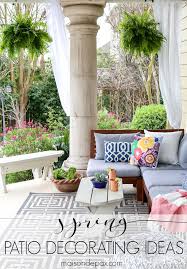 Patio with steel roof enclosure. Spring Patio Decorating Ideas Maison De Pax Patio Decor Small Patio Spaces Patio Spaces