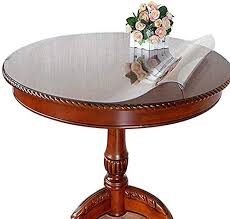 Sentry makes protective table padding for dining room tables. 20inch Yq Whjb Pvc Round Tablecloth Transparent Table Protector Vinyl Waterproof Wipeable Oil Proof Clear Thick Table Cover For Coffee Table Desk Pad Dining Tables Mat A Diameter50cm Linen Table Accessories Table Pads Dormad Com