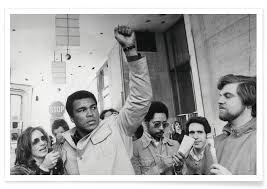 Muhammad ali's star on the hollywood walk of fame is the only star that is not located on the sidewalk — it was installed on a wall of the. Muhammad Ali Raises His Fist Poster Juniqe